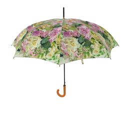 【受注生産】和薔薇とツマキチョウ雨傘　（イギリス製）梅雨対策2023 2枚目の画像