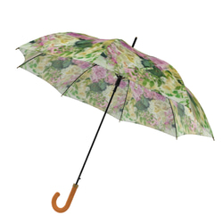 【受注生産】和薔薇とツマキチョウ雨傘　（イギリス製）梅雨対策2023 9枚目の画像