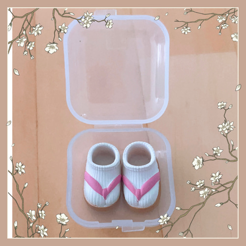 オビツ11用靴 草履 ねんどろいどどーる ミディブライス草履 下駄3