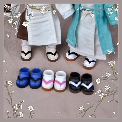 オビツ11用靴 草履 ねんどろいどどーる ミディブライス草履 下駄