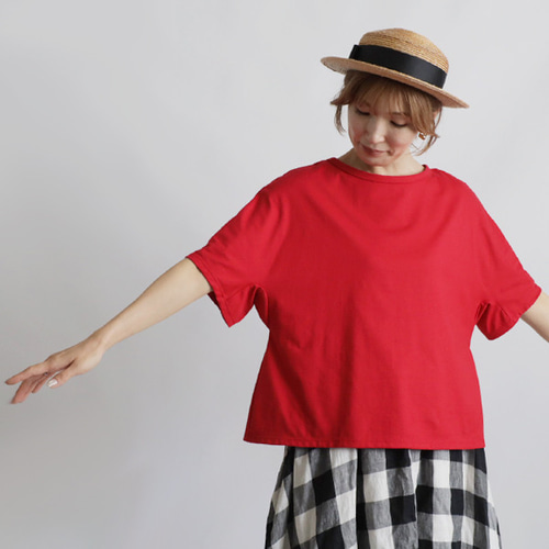 ラスト1 最終SALE 度詰め天竺コットン Tシャツ カットソー