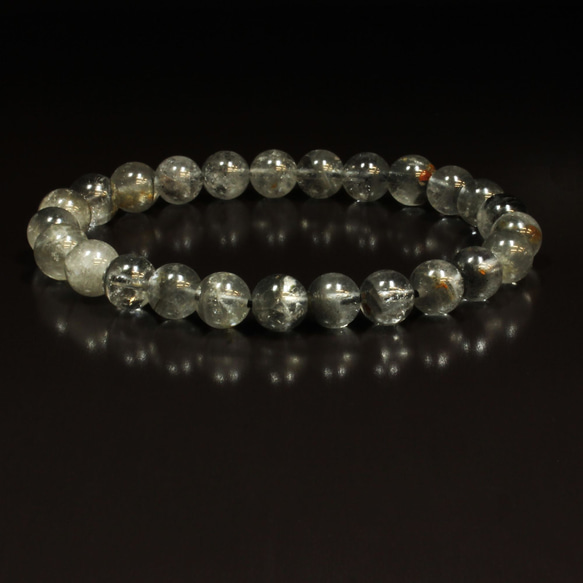 【幻想的な世界へ】８ミリ 一点物 プラチナルチル ファントムクォーツ ブレスレット Ｐｒ８７ 経営者のお守り 作品動画有 また