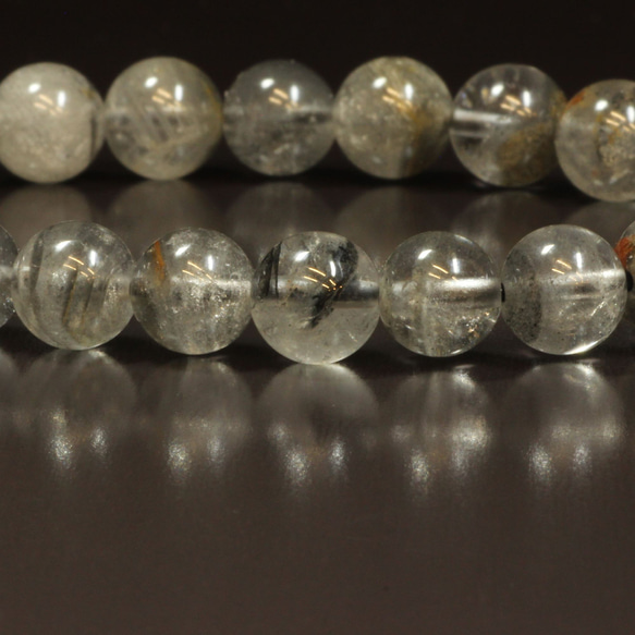 【幻想的な世界へ】８ミリ 一点物 プラチナルチル ファントムクォーツ ブレスレット Ｐｒ８７ 経営者のお守り 作品動画有 また