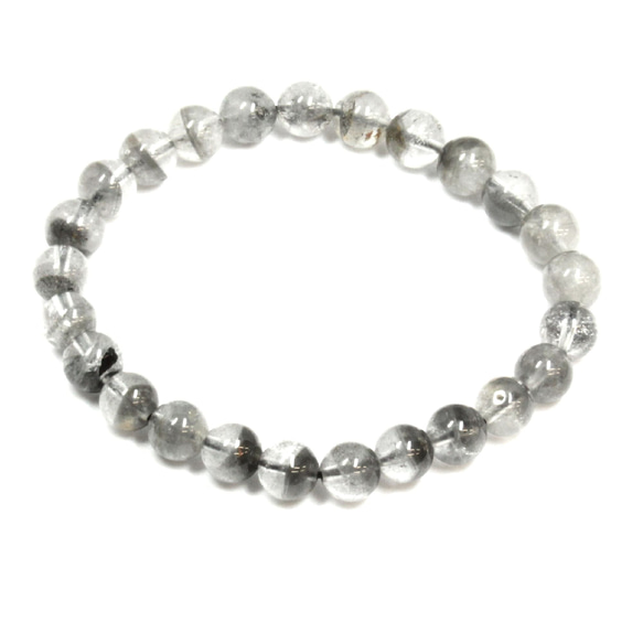 【幻想的な世界へ】８ミリ 一点物 プラチナルチル ファントムクォーツ ブレスレット Ｐｒ８７ 経営者のお守り 作品動画有 また