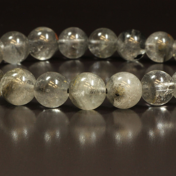 【幻想的な世界へ】８ミリ 一点物 プラチナルチル ファントムクォーツ ブレスレット Ｐｒ８７ 経営者のお守り 作品動画有 また