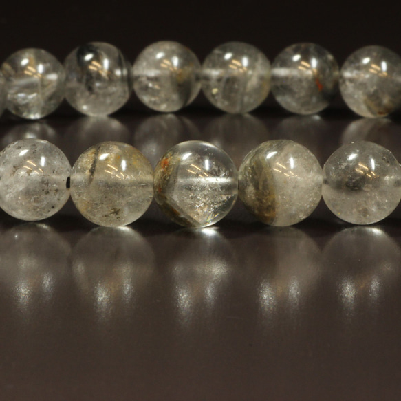 【幻想的な世界へ】８ミリ 一点物 プラチナルチル ファントムクォーツ ブレスレット Ｐｒ８７ 経営者のお守り 作品動画有 また