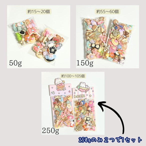 【150g】デコパーツ★B品 2枚目の画像