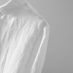 毎日、心地よく着られる実力派　リネンシャツブラウス　9分袖　230612-1 3枚目の画像