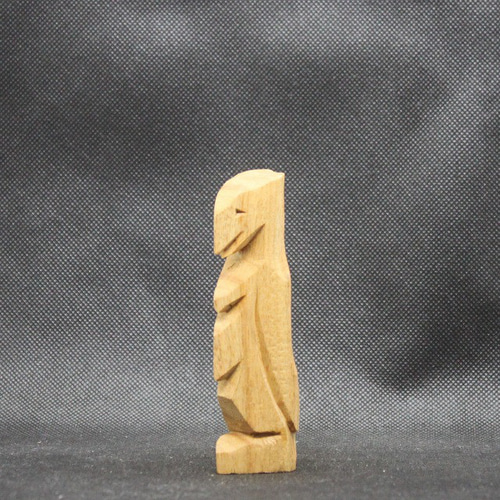 仏像 円空仏 木端仏3体（10/15/8cm 無着色 kp3320） 彫刻 円空工房