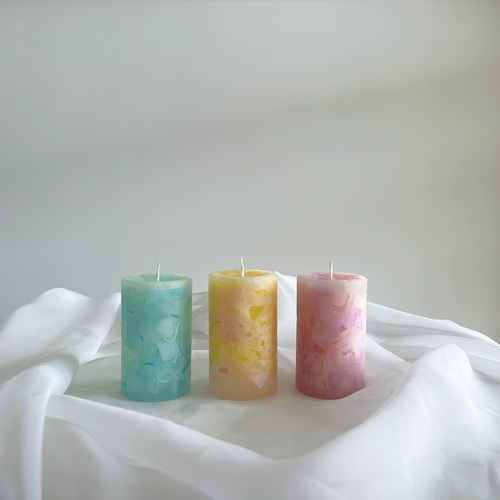 ajisai candle/紫陽花キャンドル/ナチュラルキャンドル/アロマ
