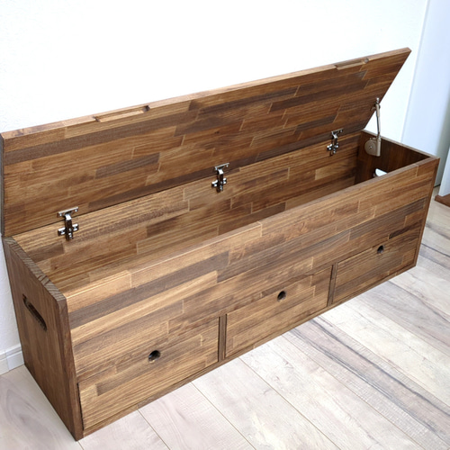 ロココ調　ベンチ型収納BOX ロココ調 引き出し付き ベンチ型 収納ボックス - OC Handmade