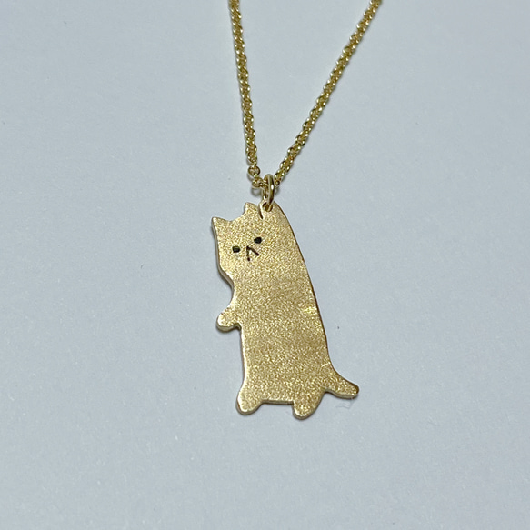 【1200円OFF/限定2名様】猫ちゃんのコットンキャップ・真鍮ネックレス〈プレゼントにもおすすめ〉 14枚目の画像