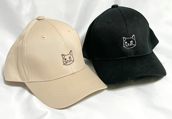 【1200円OFF/限定2名様】猫ちゃんのコットンキャップ・真鍮ネックレス〈プレゼントにもおすすめ〉 3枚目の画像