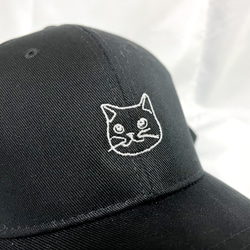 【1100円OFF/限定2名様】猫ちゃんのコットンキャップ・真鍮イヤリング/ピアス〈プレゼントにもおすすめ〉 10枚目の画像