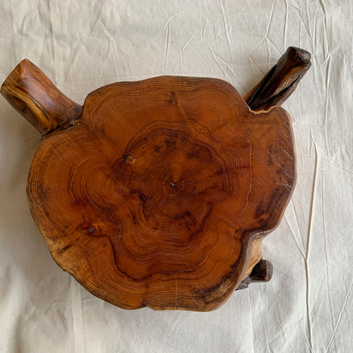 木製彫刻花器 丸太型 木製彫刻花器 丸太型