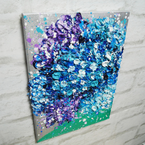 油絵 油彩 油彩画 絵 絵画 【梅雨の花】 絵画 HR 通販