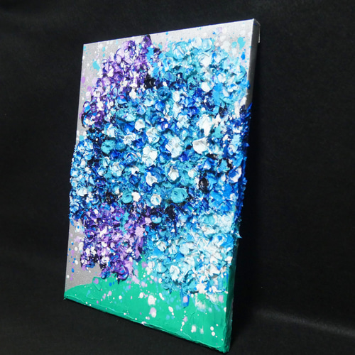 油絵 油彩 油彩画 絵 絵画 【梅雨の花】 絵画 HR 通販