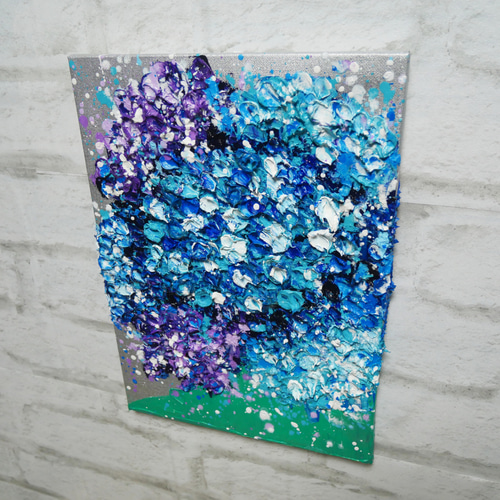 油絵 油彩 油彩画 絵 絵画 【梅雨の花】 絵画 HR 通販