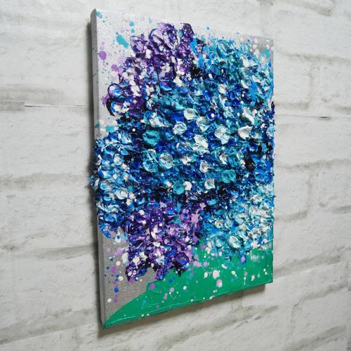 油絵 油彩 油彩画 絵 絵画 【梅雨の花】 絵画 HR 通販