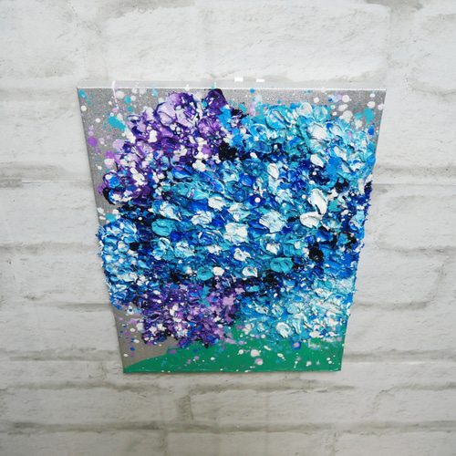 油絵 油彩 油彩画 絵 絵画 【梅雨の花】 絵画 HR 通販