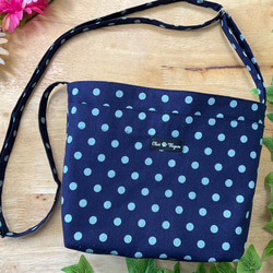 [Walking Pochette] Pop Colorful Dots Navy ✖️ Blue String Length 第1張的照片