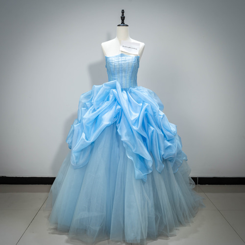 Tocca 水色 フリルドレス 120㎝ TOCCA ドレス 120 Tocca 水色 フリル