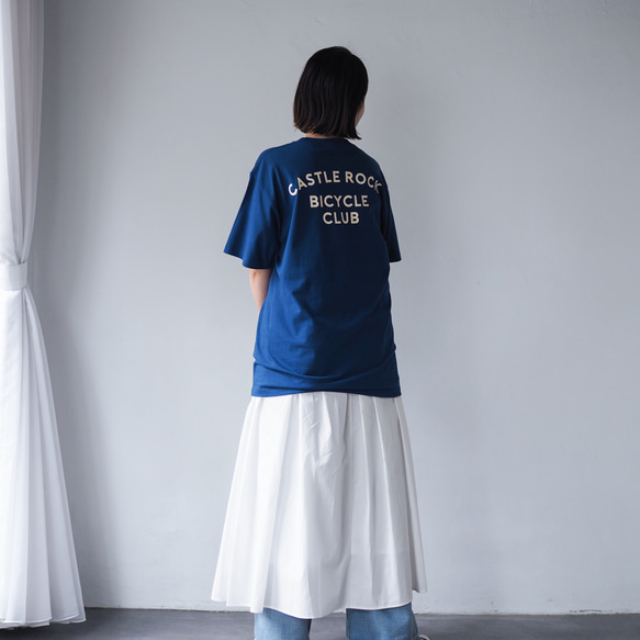 CBC LOGO Tee ブルー×クリーム バックプリント(半袖Tシャツ) 8枚目の画像