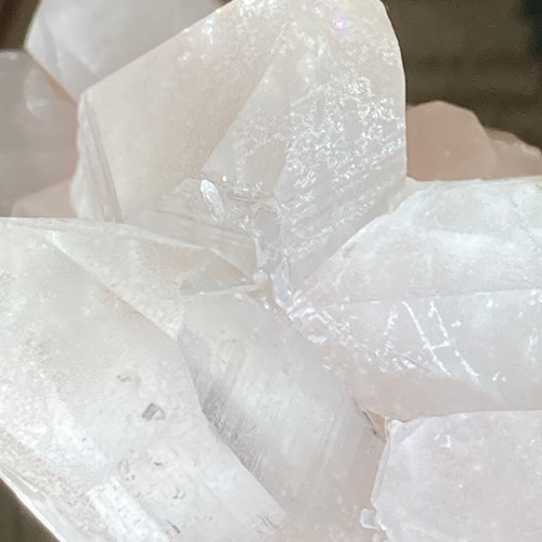 レシーバー✨ ヒマラヤ マニカラン産 ピンク水晶 原石 クラスター