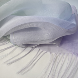 新作　絹綿麻ストール「さわやか色」 12枚目の画像