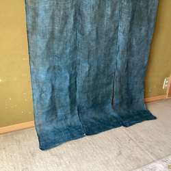 3   古布　蚊帳手ほどきハギレ　藍　 6枚目の画像