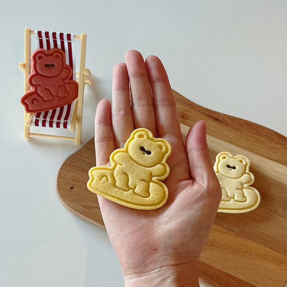 サーファー くまのクッキーカッター・クッキーカッターセット
