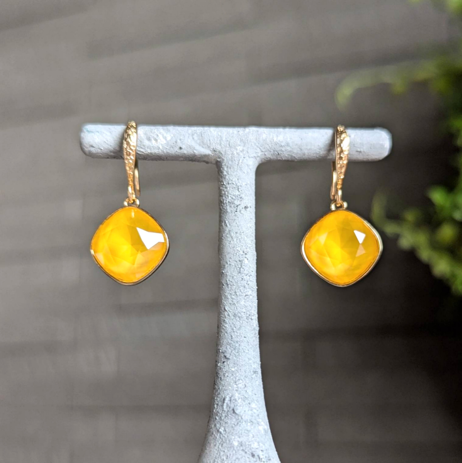 春色復刻◆限定数◆鮮やかハニーバターイエローピアスorイヤリング/14kgf サージカルステンレスSUS316Lミモザ