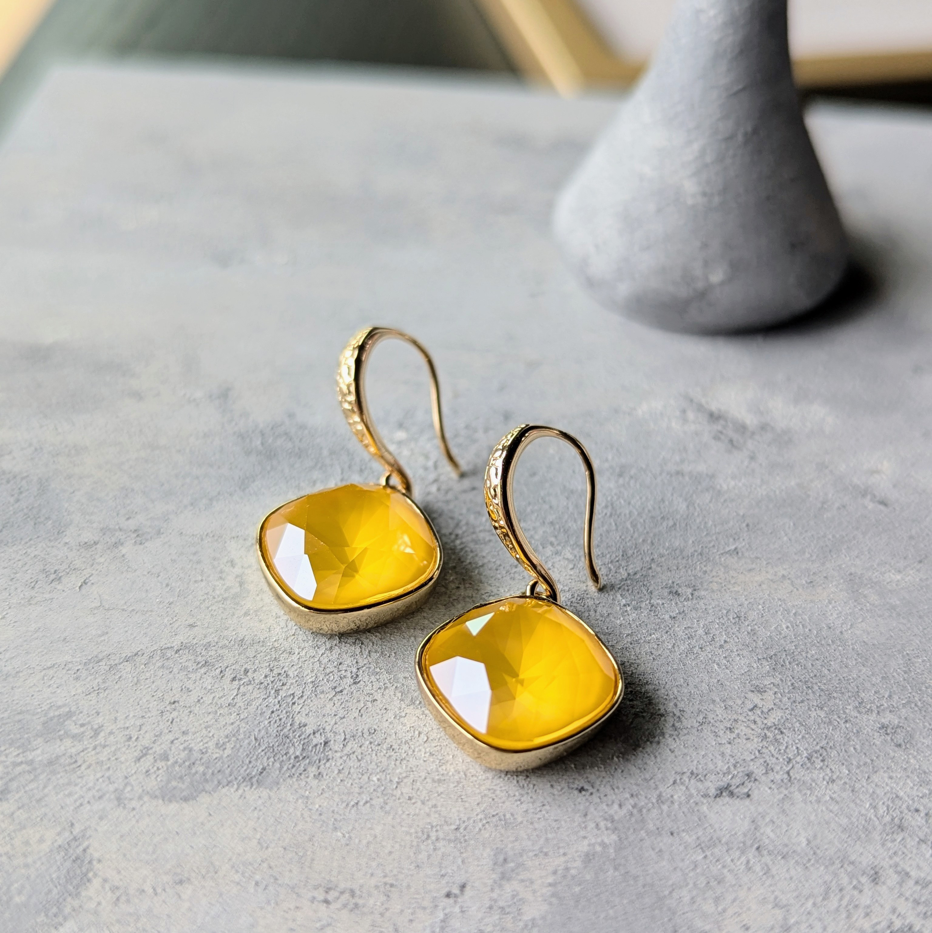 春色復刻◆限定数◆鮮やかハニーバターイエローピアスorイヤリング/14kgf サージカルステンレスSUS316Lミモザ