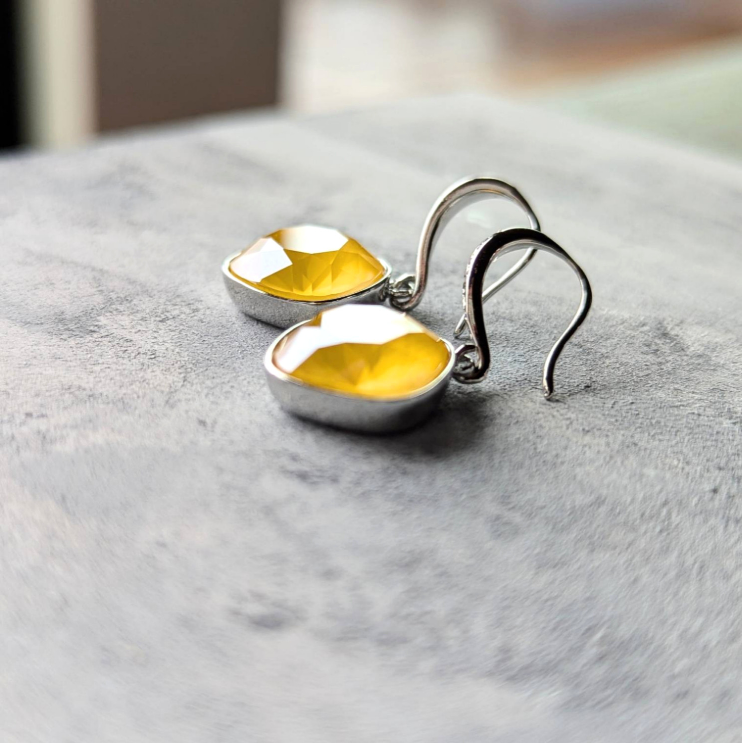 春色復刻◆限定数◆鮮やかハニーバターイエローピアスorイヤリング/14kgf サージカルステンレスSUS316Lミモザ