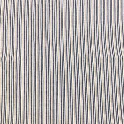 【50cm単位】インドカディ　ネイビーイエローホワイトストライプ　56番手　手紡ぎ・手織りテキスタイル　コットン 5枚目の画像