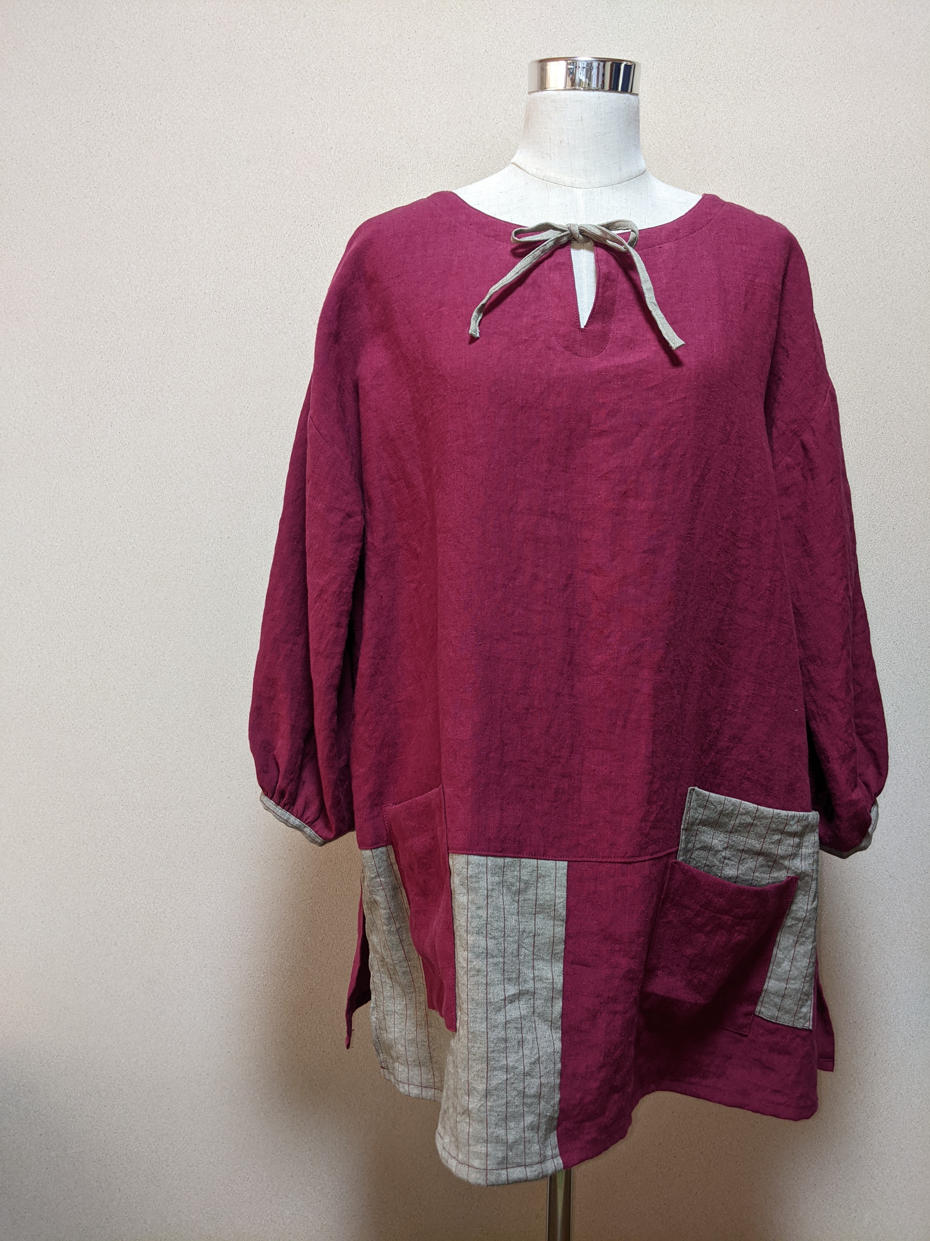 【リネンタンブラーワッシャー】チュニック