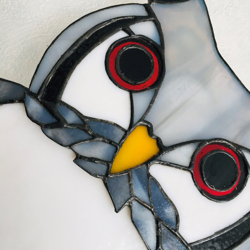 ふくろう時計【オリジナルステンドグラス】 掛け時計・置き時計 shop