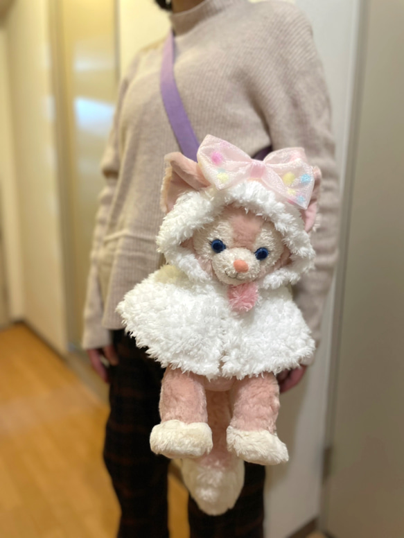 ダッフィーフレンズ用♡一緒にお出かけCarry Meショルダー紐付きハーネス♡ 12枚目の画像