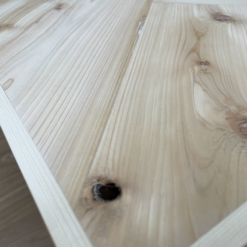 期間限定３０％ＯＦＦ！ サイドテーブル 天板のみ ヘリンボーン ひのき