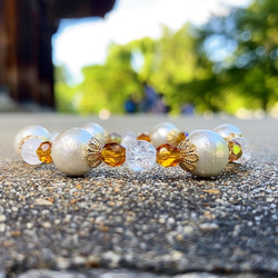 甘夏  ★天然石ブレスレット ♪ 358 甘夏 ☆天然石ブレスレット ♪ 358 甘夏 ☆天然石ブレスレット