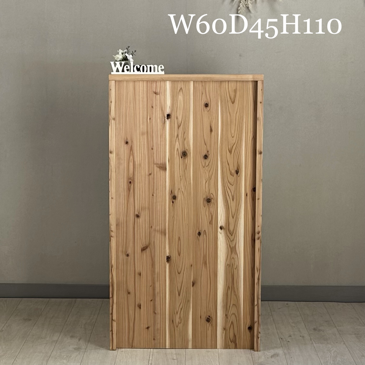 受注製作_BARIKI_レジカウンター 木製カウンター 幅60cm × 奥行45cm × 高さ110cm_BS01