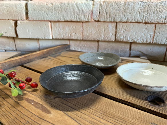 荒土リム3色豆皿 5枚目の画像