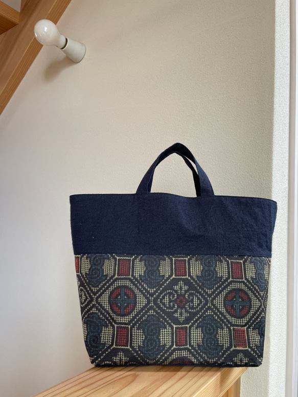 大島紬　バック 大島紬トートバッグ | tsumugimura