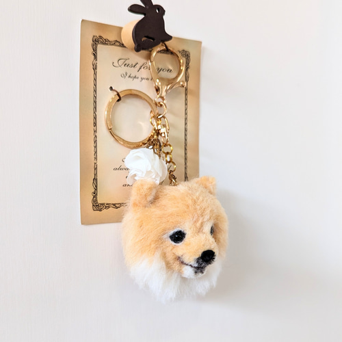 ✽✽✽SALE✽✽✽キーホルダー ポメラニアン キーホルダー ❁てんと