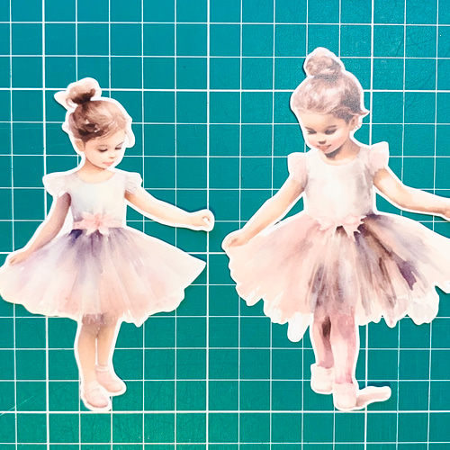 レトロガール【B】ダイカット30枚 No.247 おすそ分けファイル