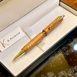 世界に1本だけ・高級】花梨の瘤シャープペン 芯0.5mm CZ 1017