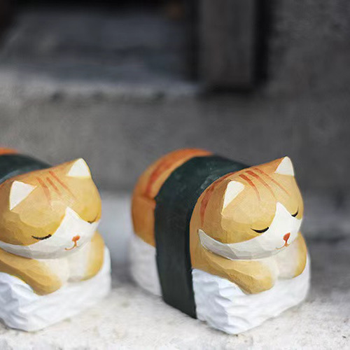 木彫りねこ（中） | manekinekoya