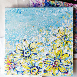 受注制作 直島に咲く花 絵画 むらいさき 通販 14358520｜Creema(クリーマ)