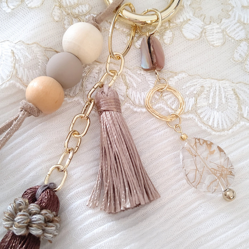 56 ウッドビーズ☆アクリルビーズ☆ハンドメイド すりへっ