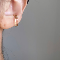 【9/30まで】【夏の福袋】 ピアス& diagonal イヤーカフ　14kgf サージカルステンレス 14枚目の画像